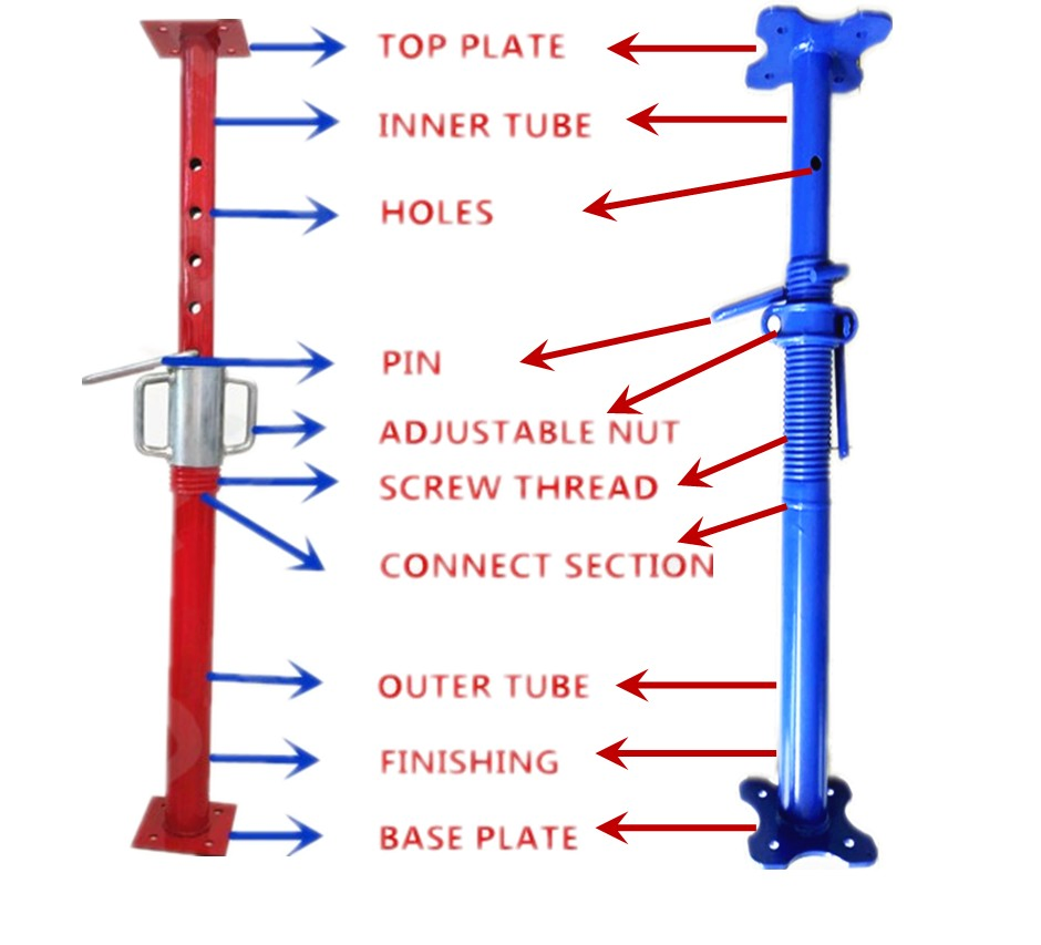 Flower Plate Scaffold Telescopic Prop for France, Italy and Other European Countries