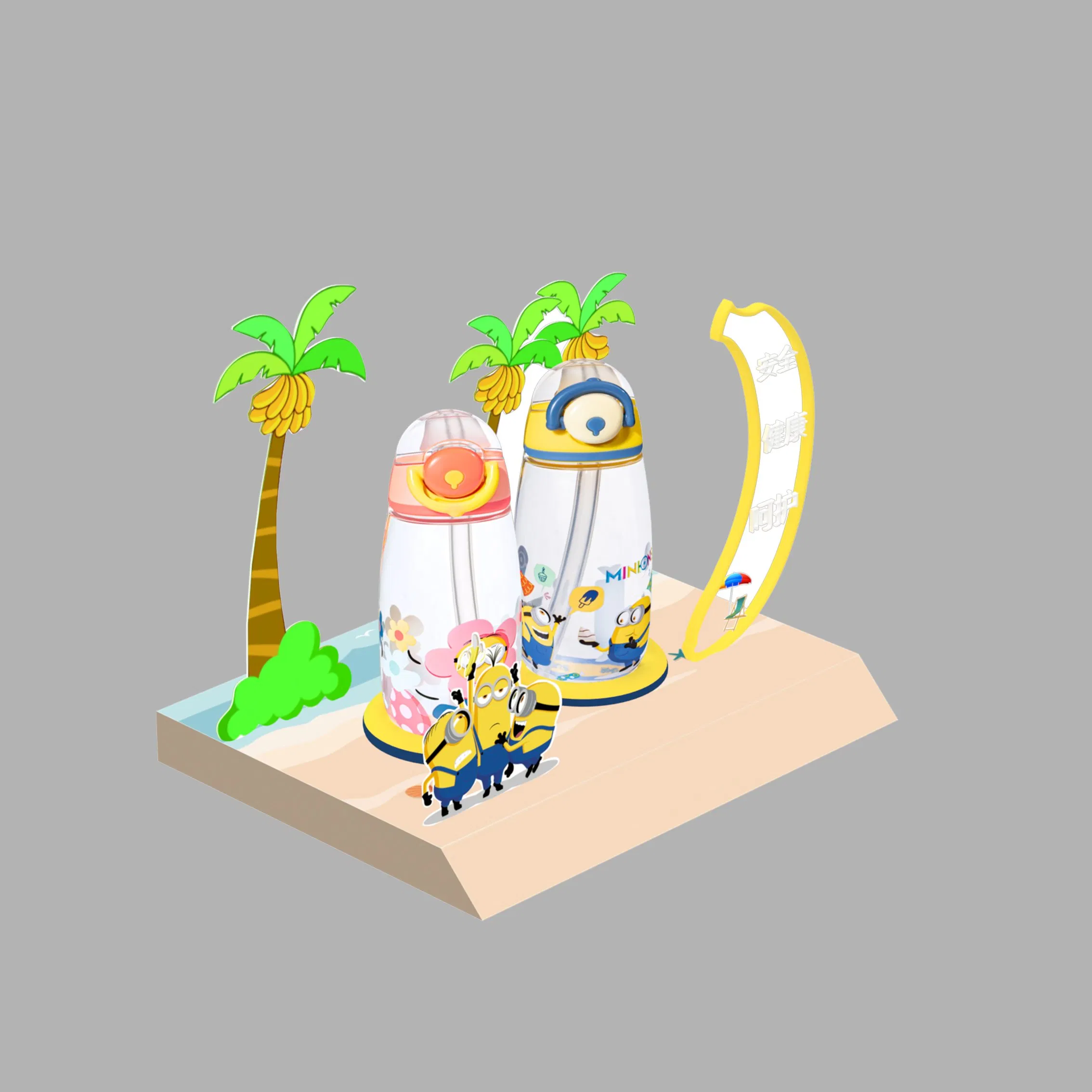 Stylish Pop Paper Display Stand for Cosmetics and Beauty Products