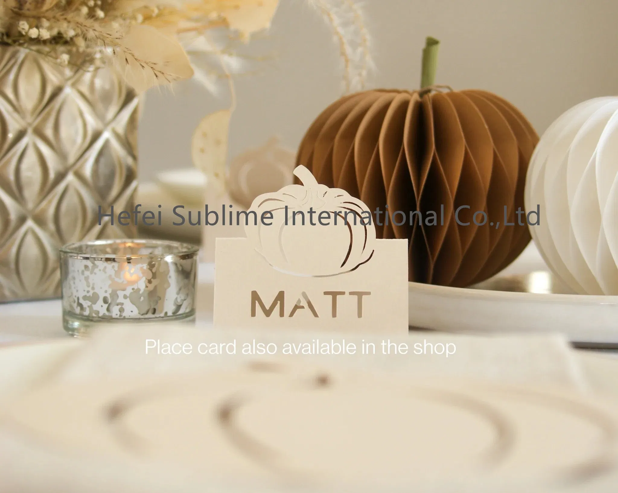 Thanksgiving Day Halloween Christmas Autumn Paper Honeycomb Pumpkin for Hanging Decoration