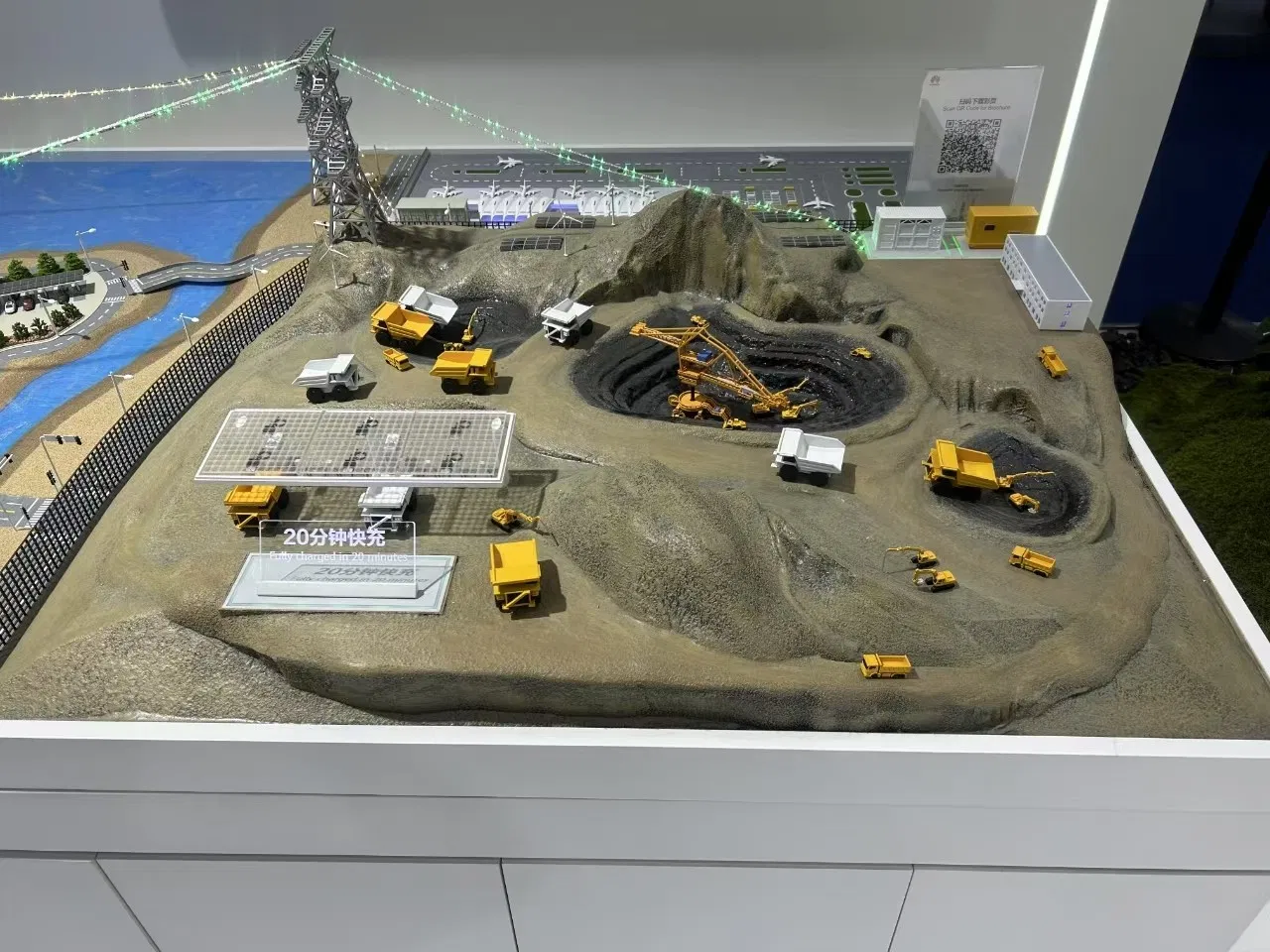 Artisan Coal Mining Model Sculpture Perfect for Office Corporate Showcases