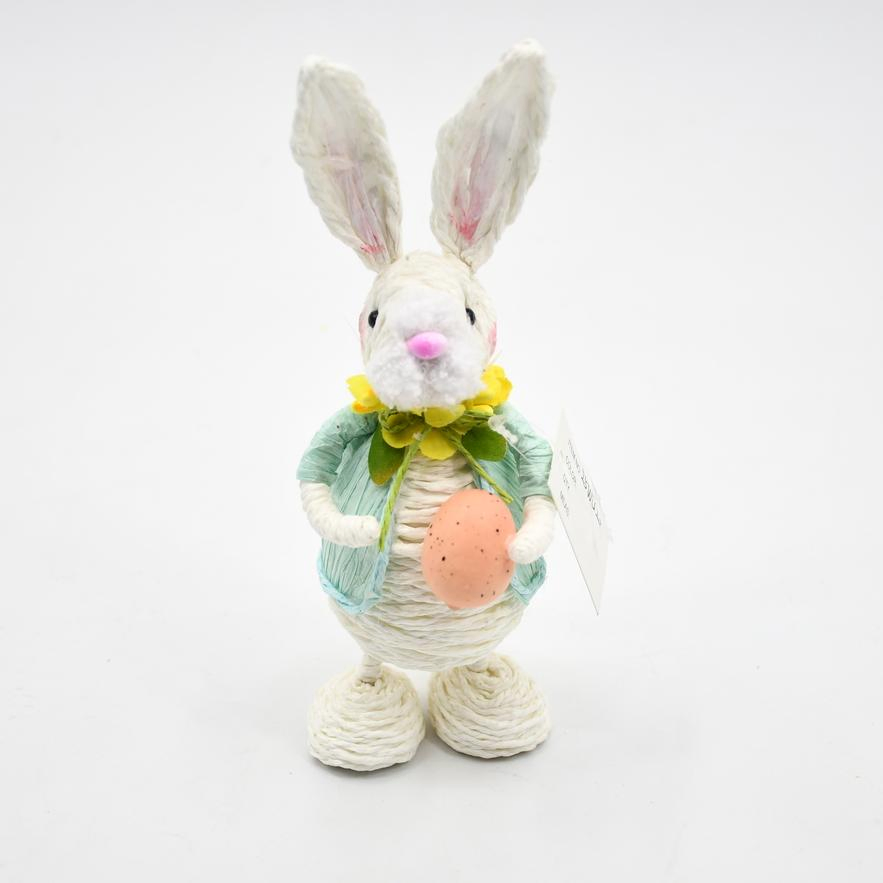 Eco-Friendly Pulp Easter Rabbit Natural Sustainable Material Handmade Green Home Decor Holiday Decoration