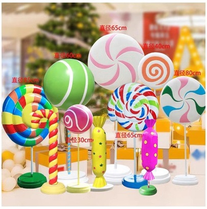 Large Candy Fibreglass Sculpture Bulk Sale for Outdoor Events