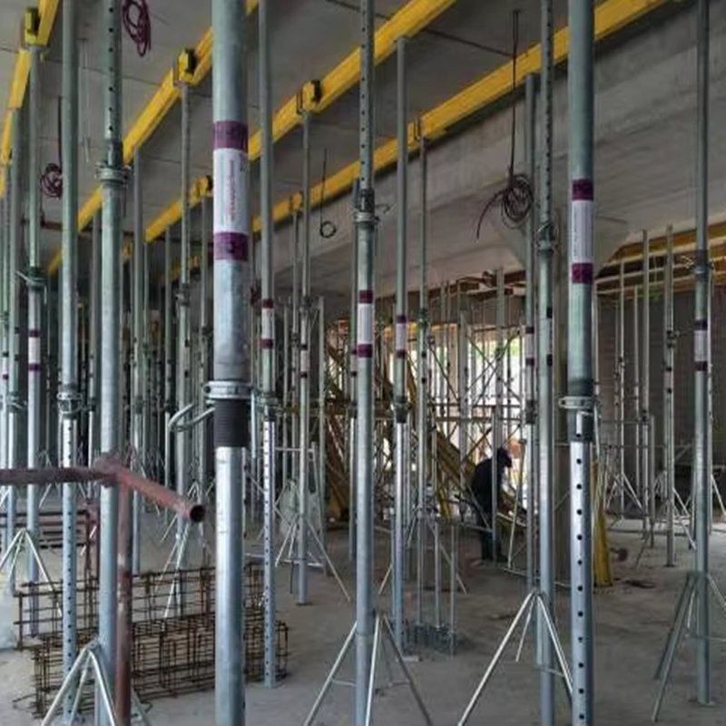 Puntal 3m Steel Tubes Heavy Duty with Flower Plate Galvanized Scaffoldings Steel Props for Formwork Support