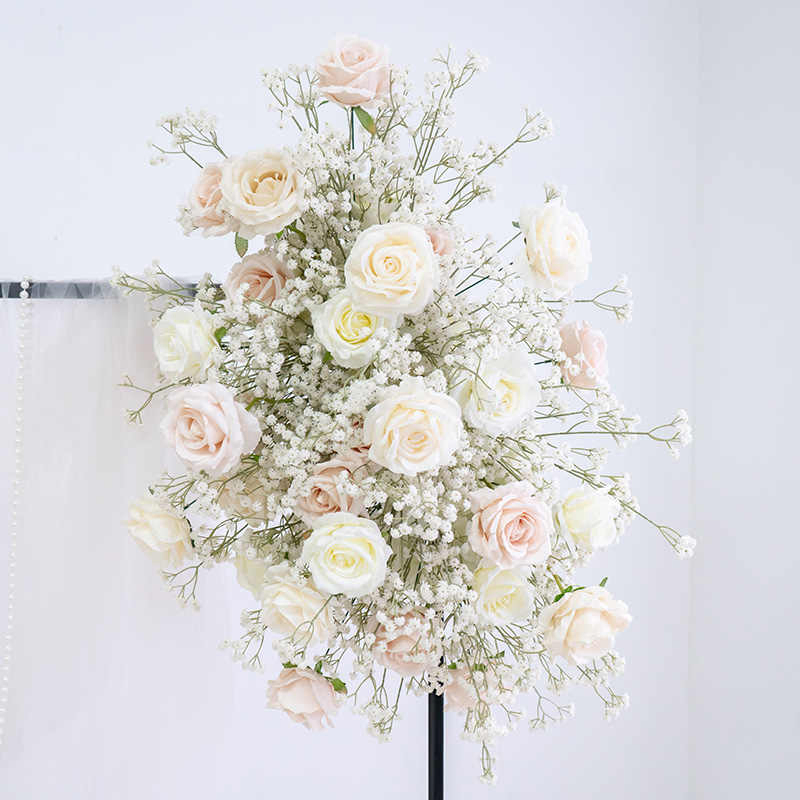 Decorative Flower Supplies Wedding Arch Flower Stage Floral Frame Backdrop