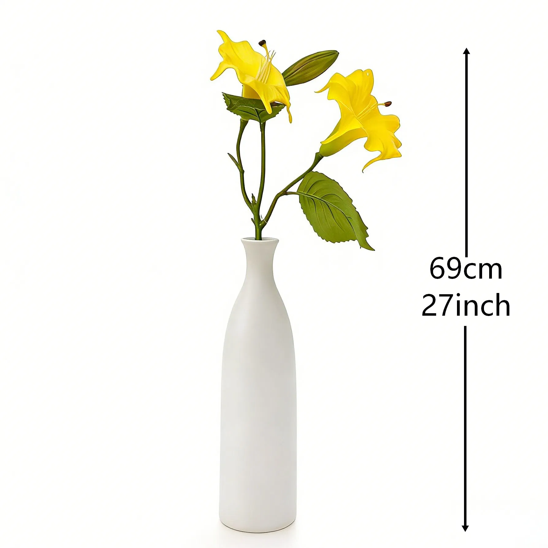 Premium Handmade Artificial Datura Branch for Outdoor Landscape Decoration Party Banquet Decor