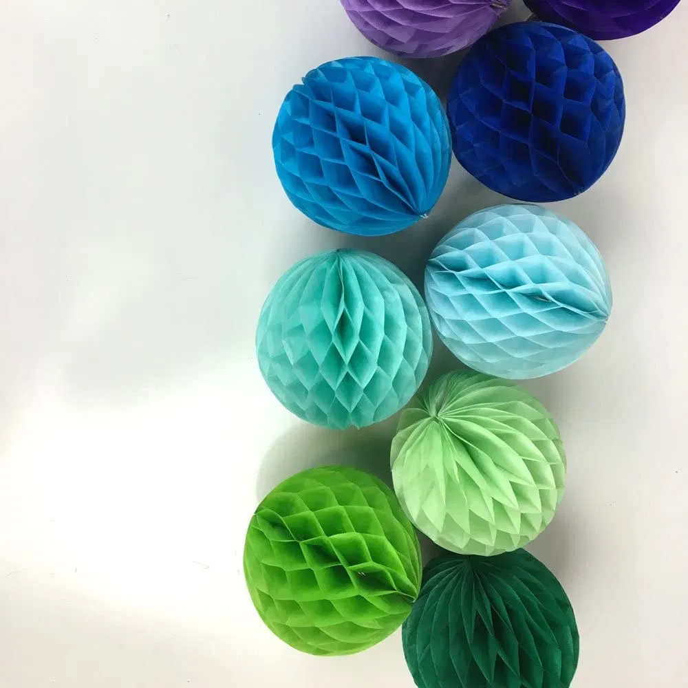 Birthday Party Wedding Nursery Shower Wall Decor Tissue Paper Honeycomb Balls Flower Ball