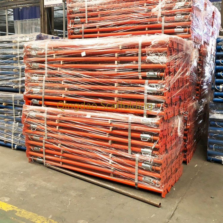 Light Duty Heavy Duty Adjustable Galvanized Color Coating Shoring Scaffolding Steel Props with Square Flower Plate