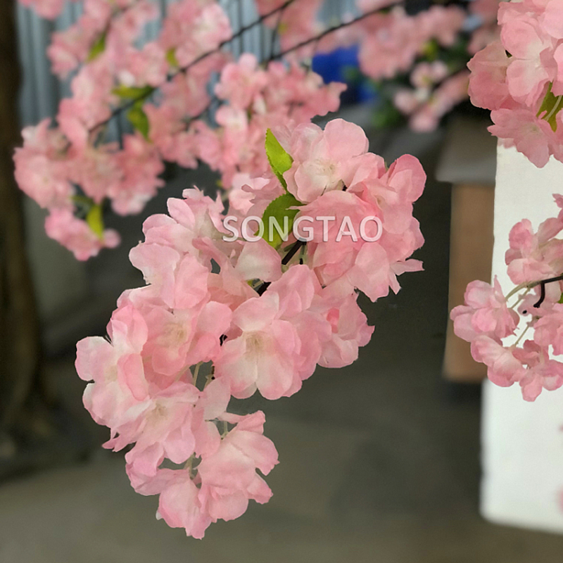 Elegant Japanese Sakura Tree Indoor Wedding Pink Artificial Cherry Blossom Tree