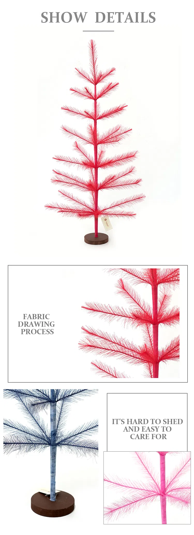 Artificial Pampas Tree Detail