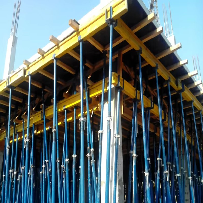 Puntal 3m Steel Tubes Heavy Duty with Flower Plate Galvanized Scaffoldings Steel Props for Formwork Support