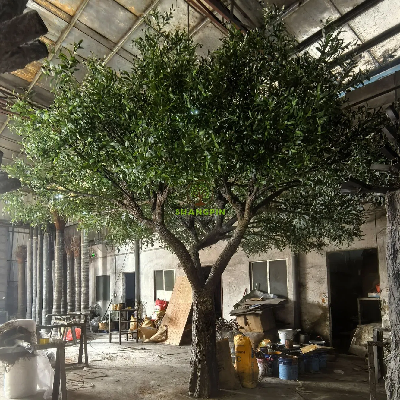Transform Your Space Into a Mediterranean Oasis! 6-24FT Lifelike Artificial Olive Tree for Indoor/Outdoor Elegance &amp; Zero Maintenance