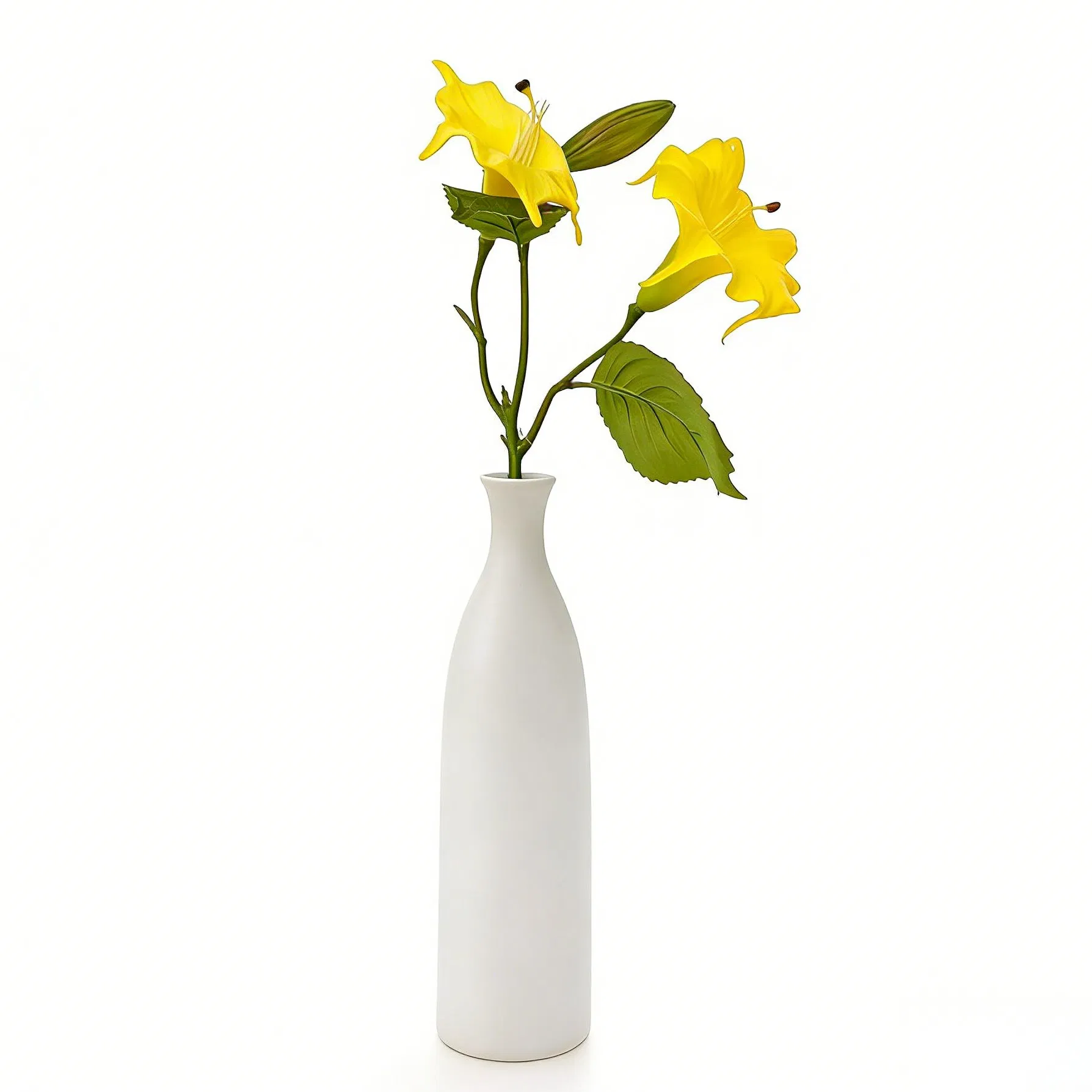 Premium Handmade Artificial Datura Branch for Outdoor Landscape Decoration Party Banquet Decor