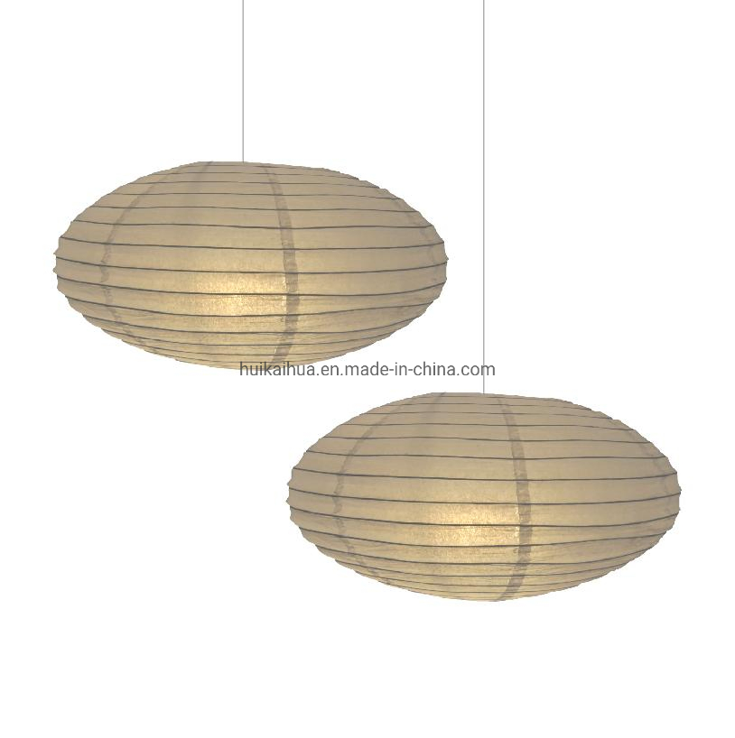 Collapsible Oval Shape Design Pendant Lamp for Living Room Light Hanging Ceiling Lantern