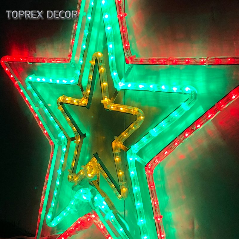 IP65 Christmas LED Ring Light Moon Lights LED Paper Star Lamp