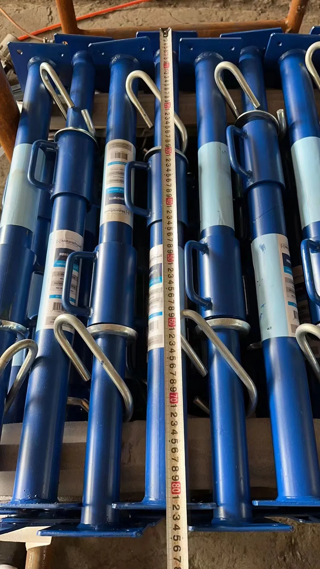 Steel Formwork Weddings Accessories Props Scaffolding Steel Props with Square Flower Plate for Construction