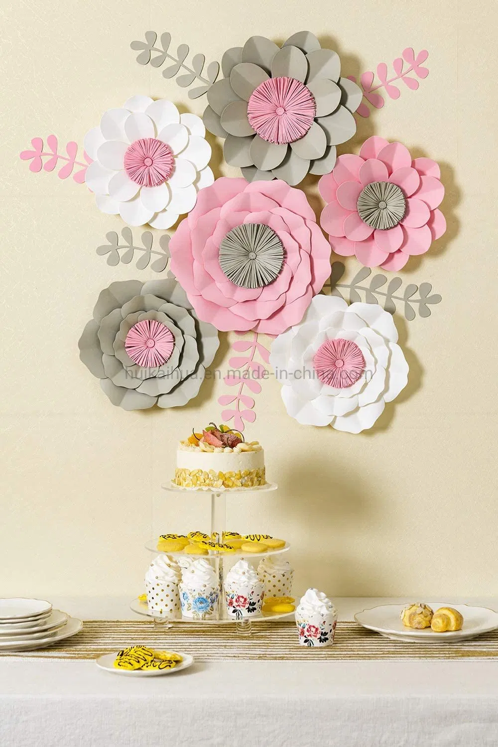 Giant Large Handcrafted Paper Flowers for Wedding Backdrop Bridal Shower