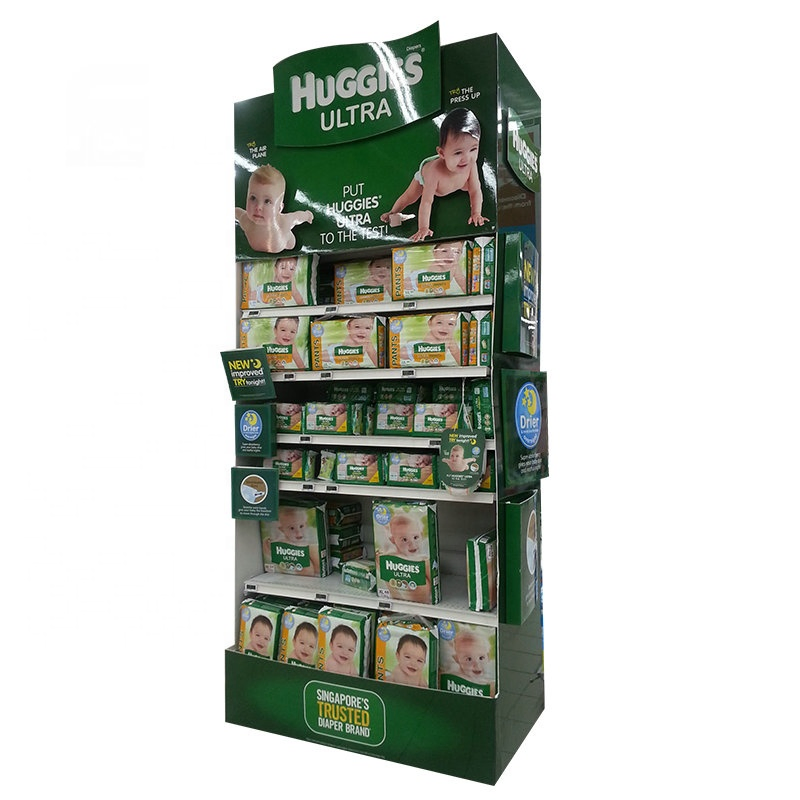 Bdl Custom Retail Store Drink Beverage Floor Food Candy Pop up Rack Product Paper Corrugated Cardboard Display Stand for Supermarket