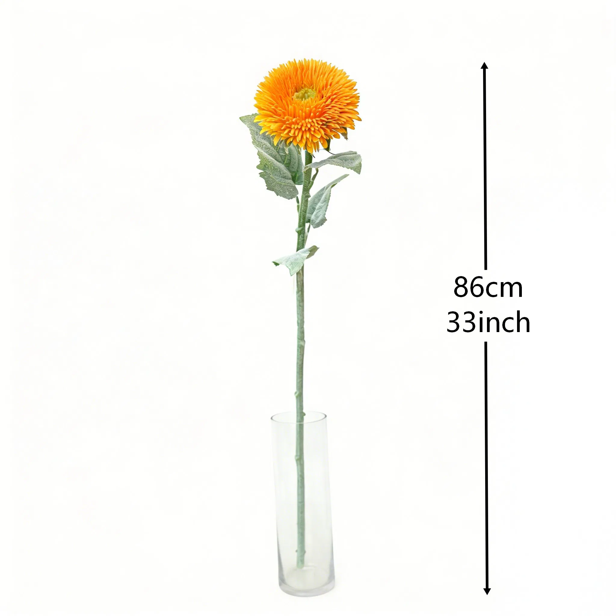 Spring Lifelike Single Artificial Sunflower Flowers for Garden Hotel Home Wedding Decoration