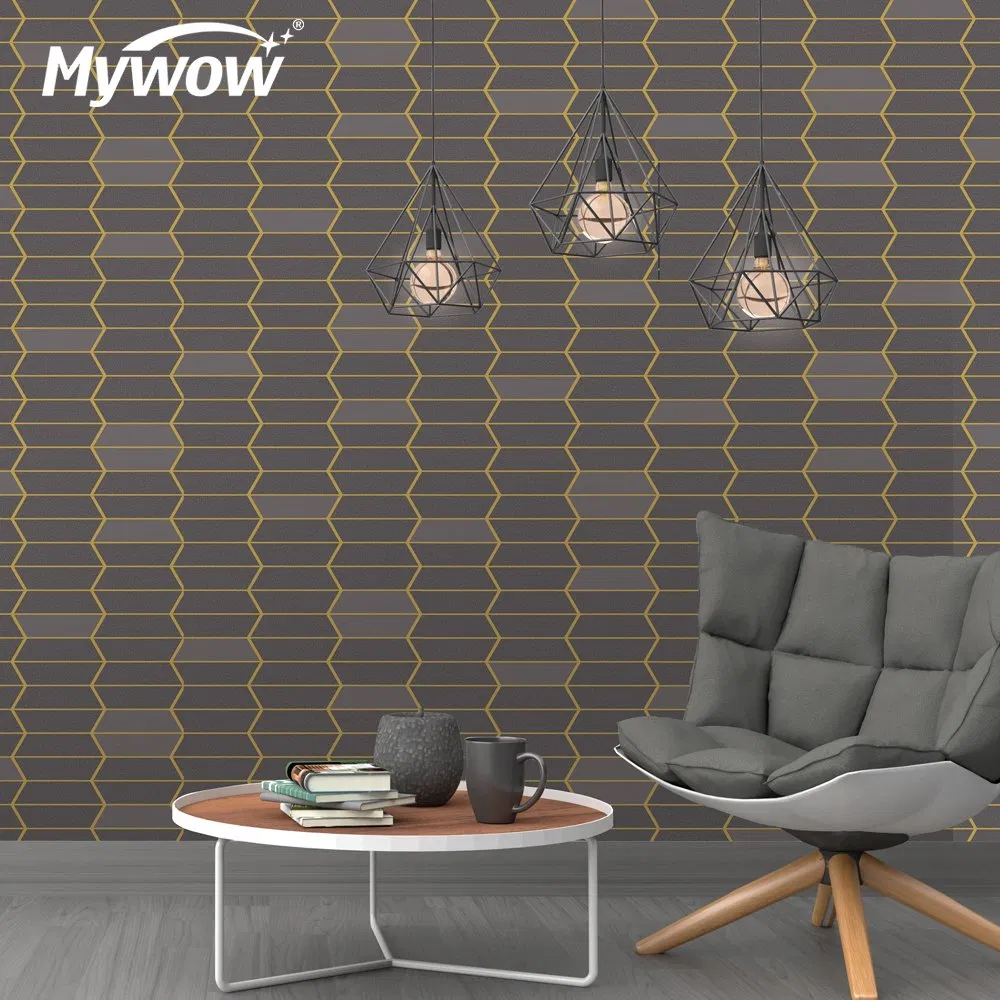 Brand New Luxury Modern PVC Wall Coating Waterproof 3D Wallpaper for Bedroom