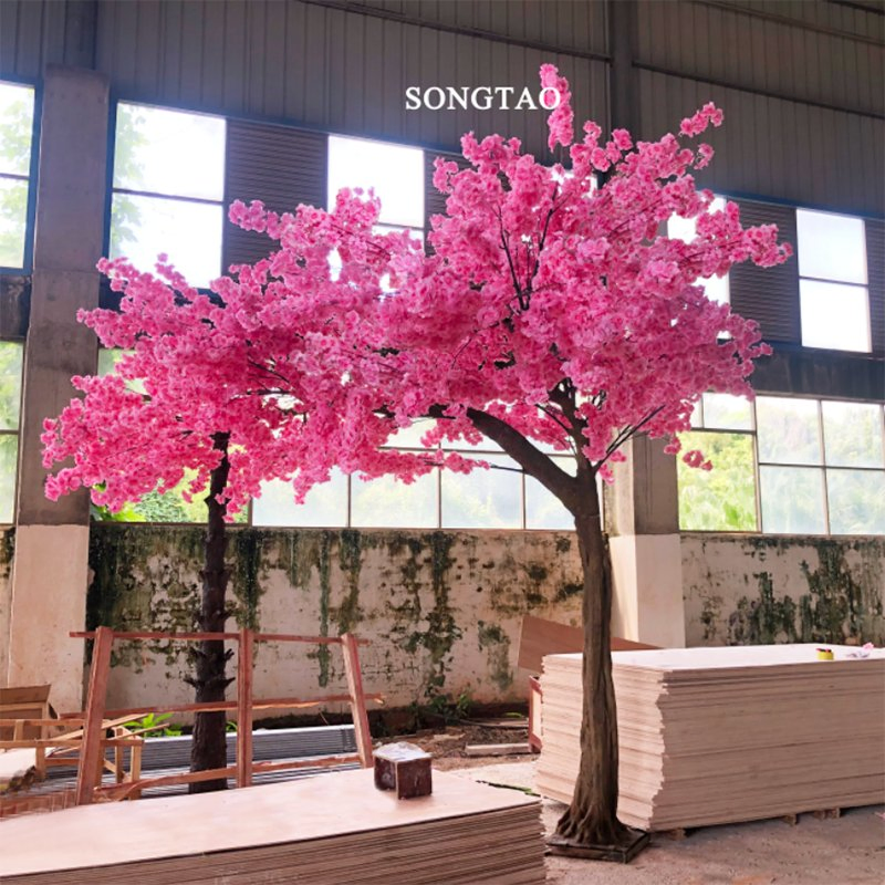 Artificial Cherry Blossom Tree with Lights