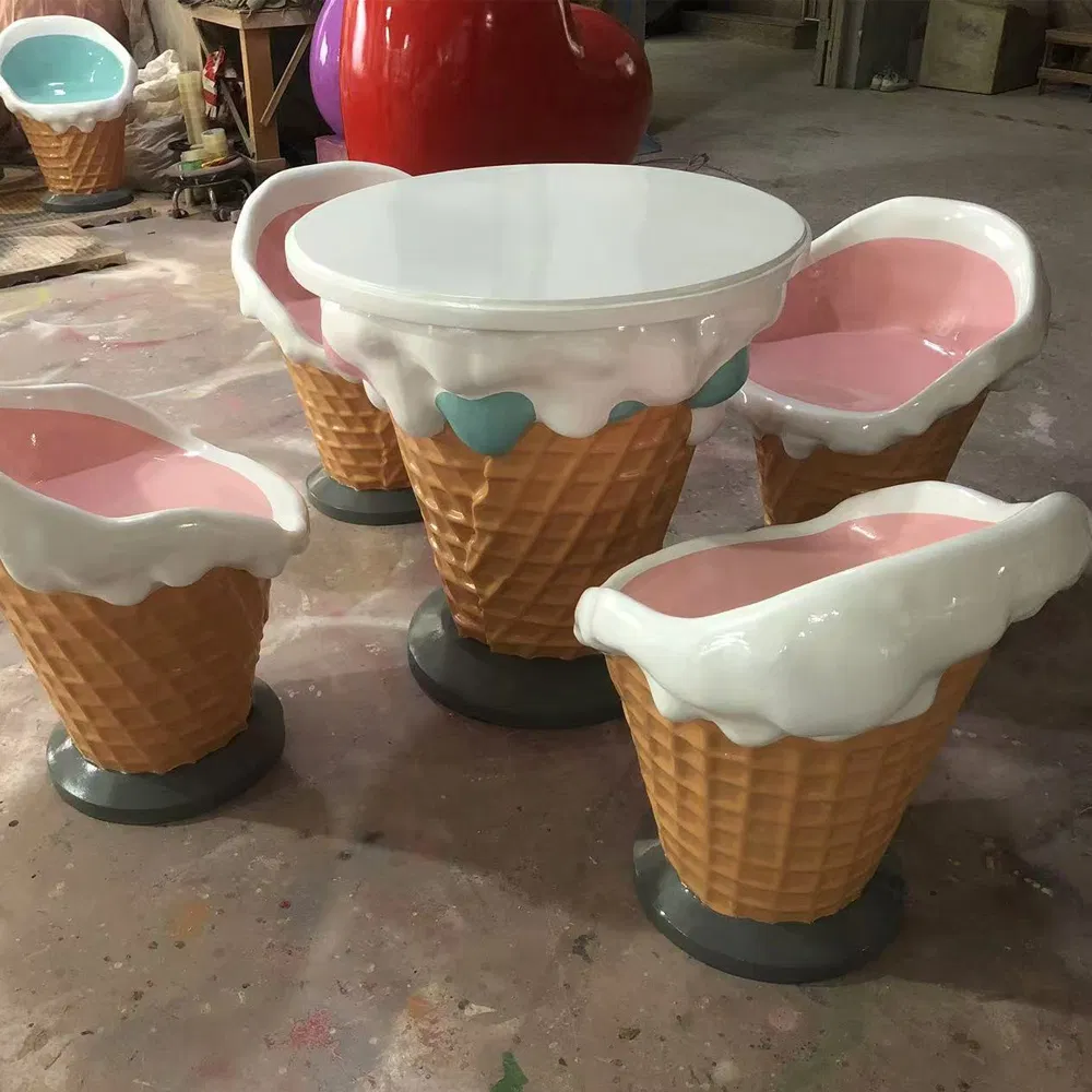 Custom Ice Cream Chair Sculpture Sweets Bench for Rental Props