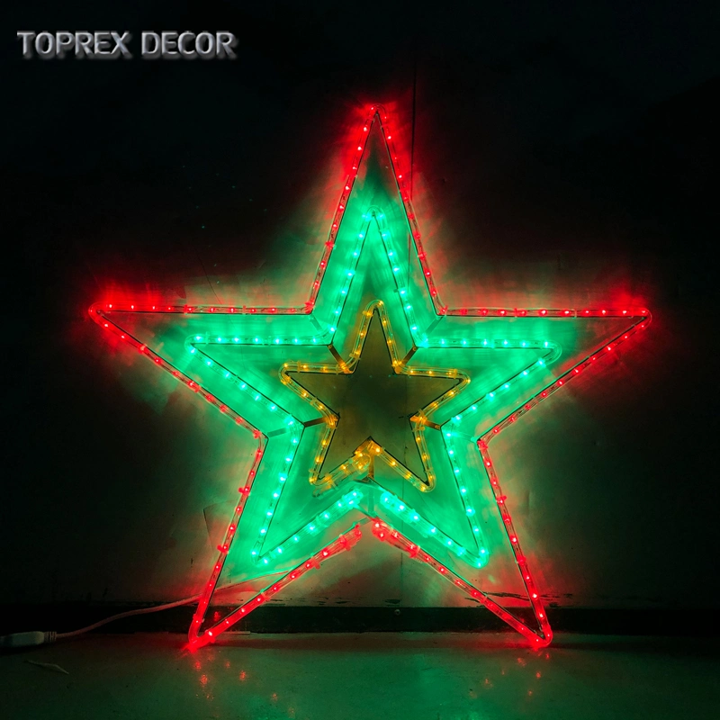 IP65 Christmas LED Ring Light Moon Lights LED Paper Star Lamp