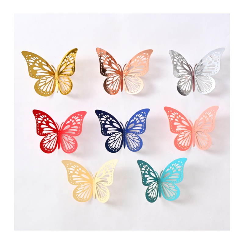 3D Butterfly Party Decoration Stickers for Birthday Baby Shower Nursery Wall Decor