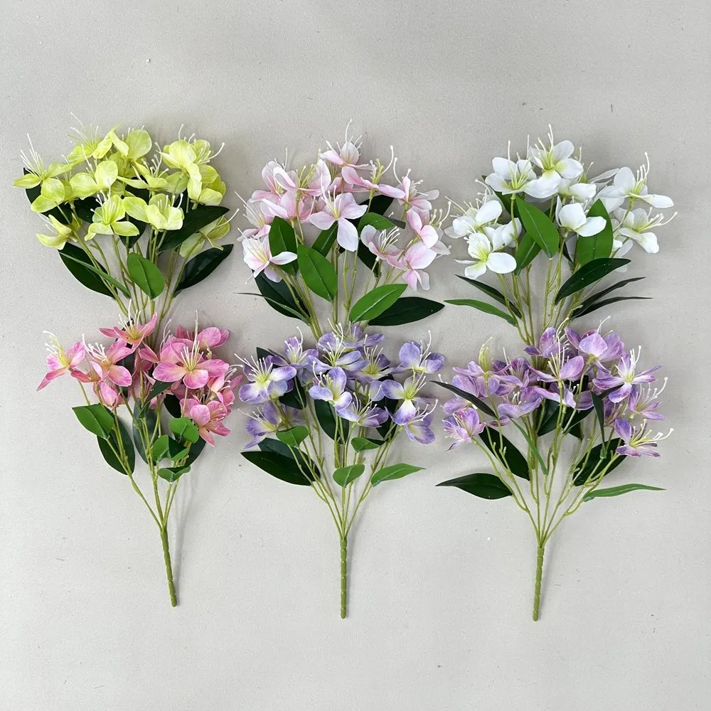 Wholesale High-End Artificial 9 Heads Roses Flowers for Wedding Backdrop Decoration