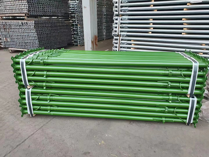 Light Duty Adjustable Scaffolding Prop Galvanized Coating Steel Prop with Square/Flower Plate