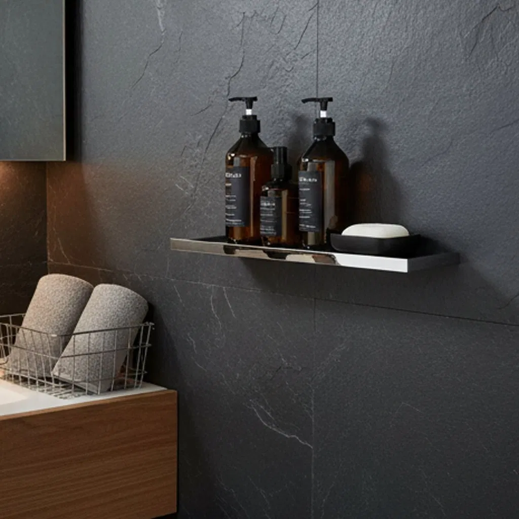 Luxury Rose Gold Hotel Bathroom Towel Rack Set Stainless Steel 304 Modern Towel Rack