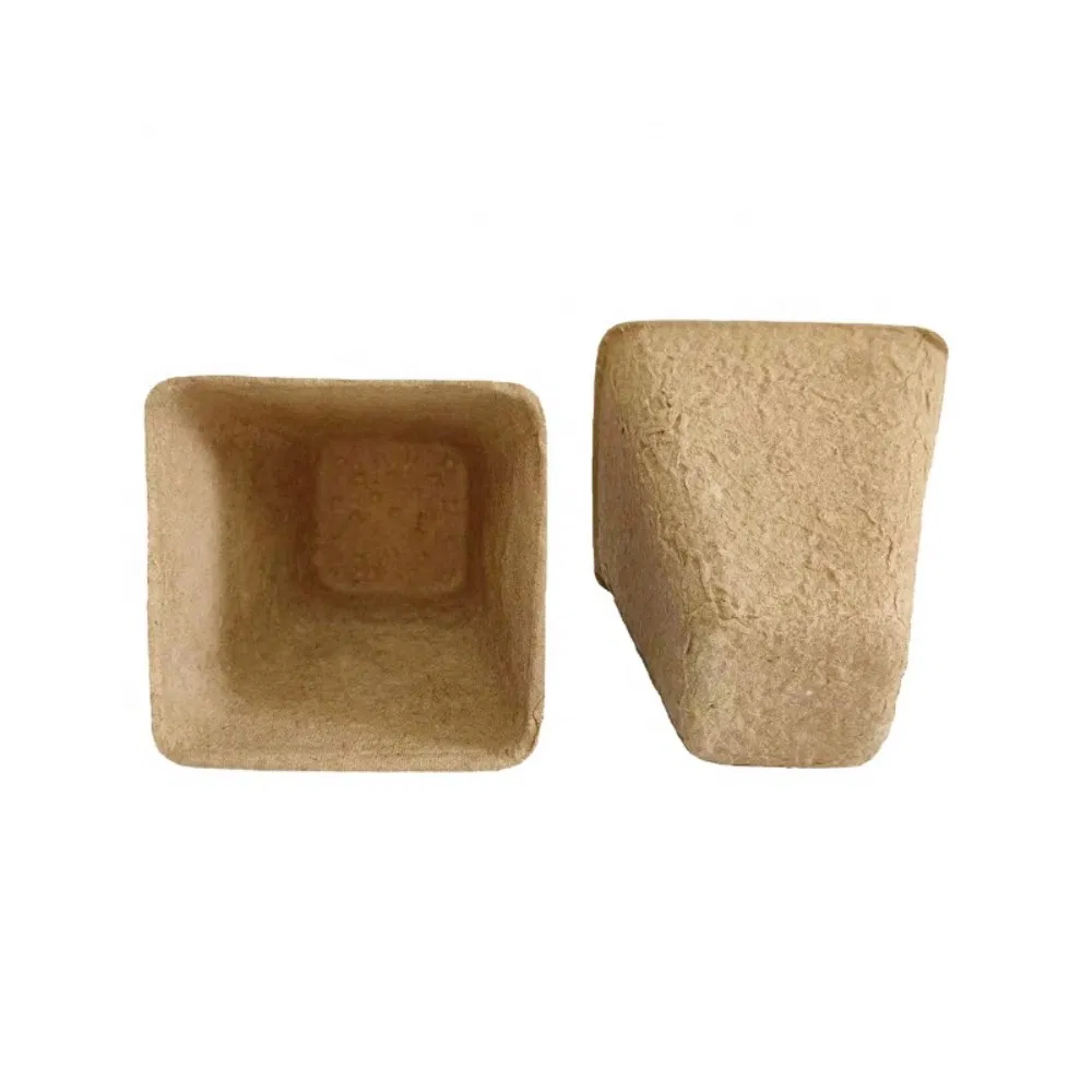 Custom Logo Biodegradable Single Wall Insulated Paper Cup Holders Tray Boba Milk Tea Paper Cup Holders for Cold Beverages Pot Trays