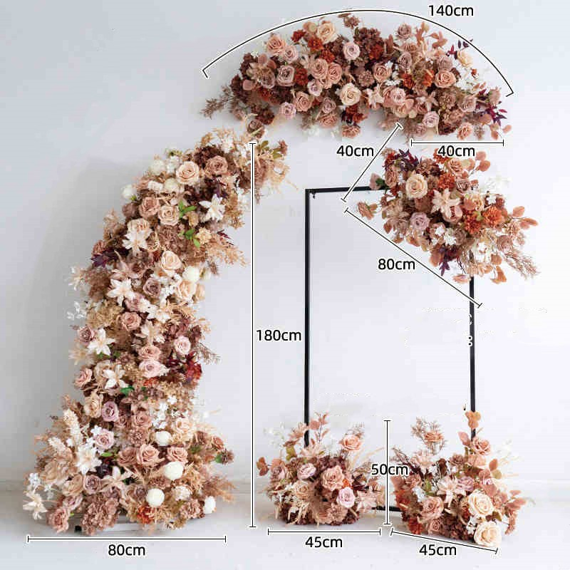 Decorative Flower Supplies Wedding Arch Flower Stage Floral Frame Backdrop