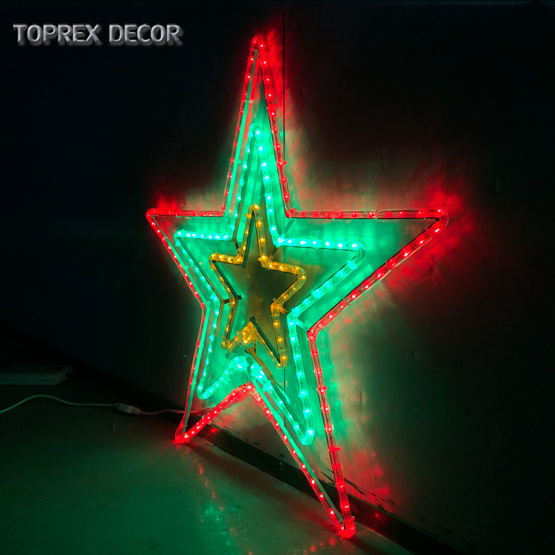 IP65 Christmas LED Ring Light Moon Lights LED Paper Star Lamp