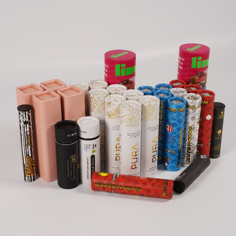 Premium Floral Patterned Paper Tube for Custom Packaging
