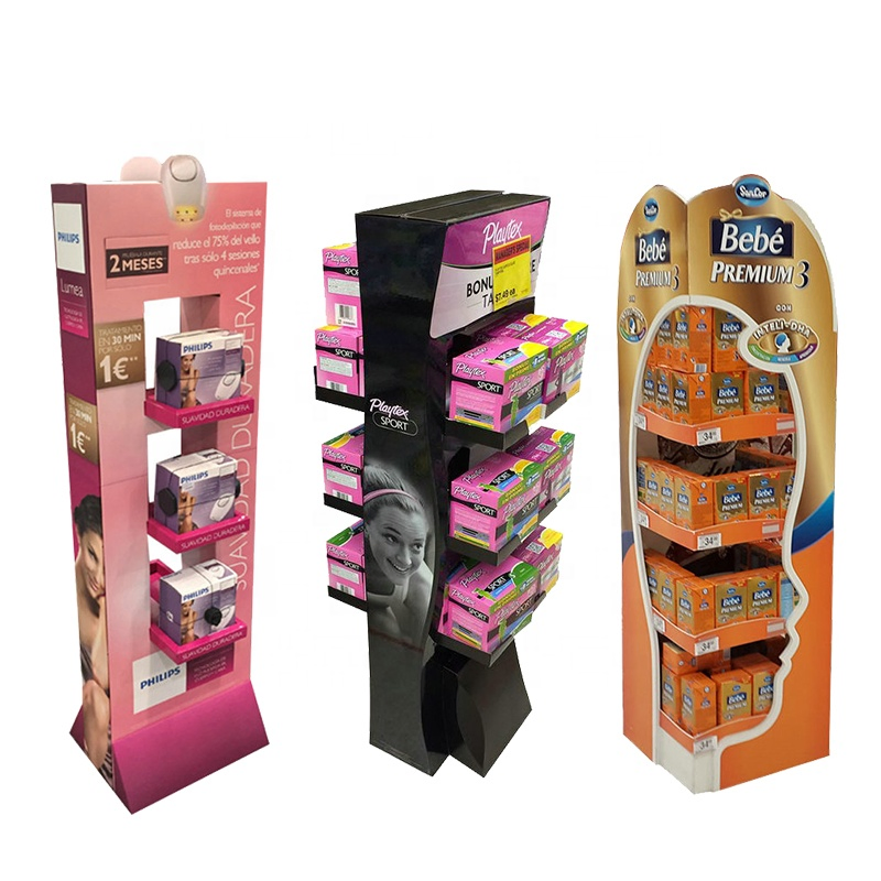 Bdl Custom Retail Store Drink Beverage Floor Food Candy Pop up Rack Product Paper Corrugated Cardboard Display Stand for Supermarket