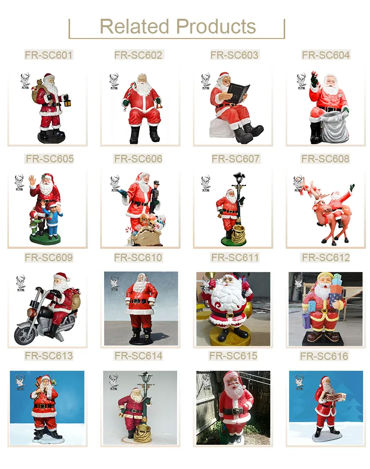 Santa Claus Statue Display 5
