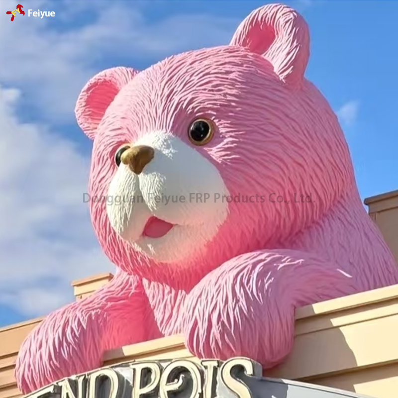 Colorful 3m High 3D Cartoon Resin Fiberglass Sculpture for Event Exhibition