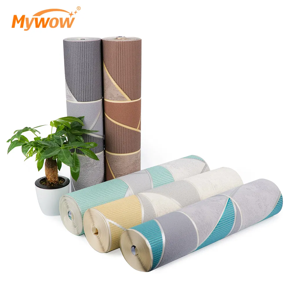 China Wholesale Wall Paper 280GSM Luxury Waterproof Suede PVC Papel Tapiz 3D Foam Wallpaper Home Decoration