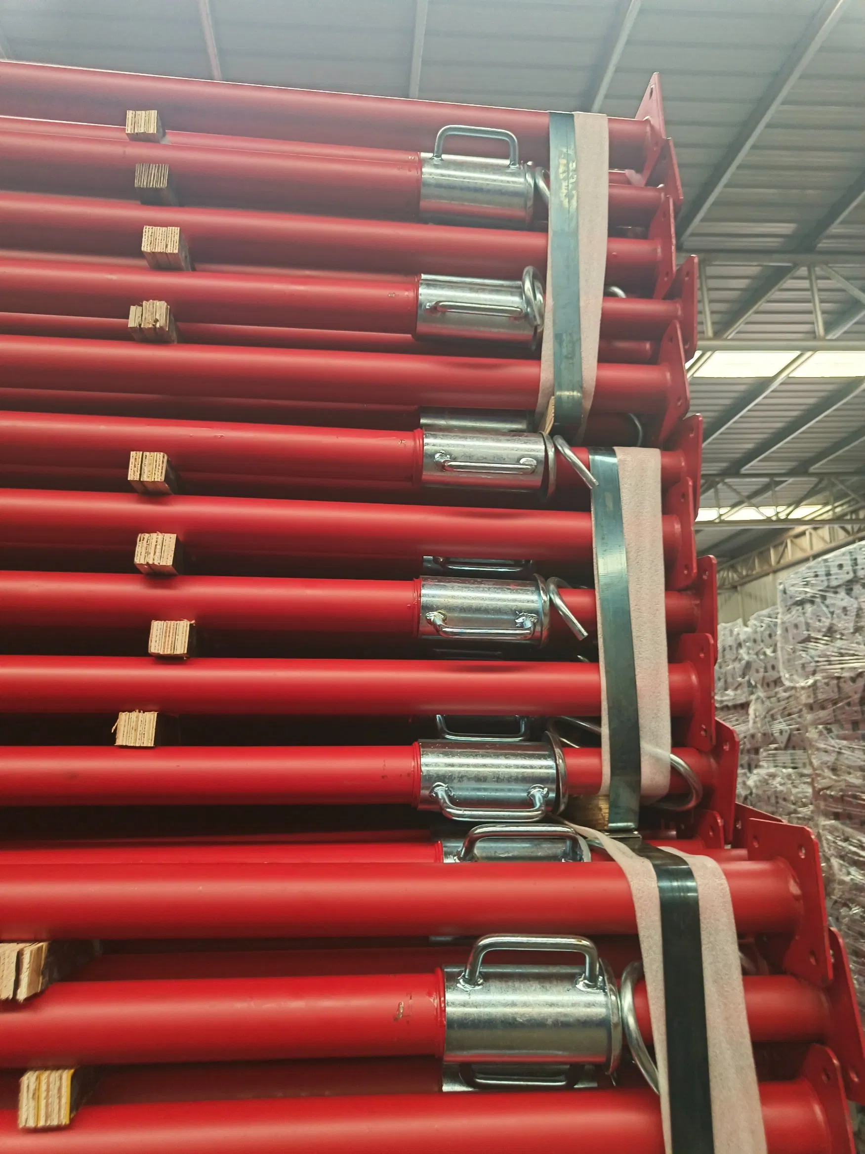 Steel Formwork Weddings Accessories Props Scaffolding Steel Props with Square Flower Plate for Construction