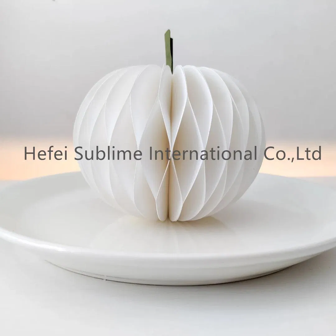 Thanksgiving Day Halloween Christmas Autumn Paper Honeycomb Pumpkin for Hanging Decoration