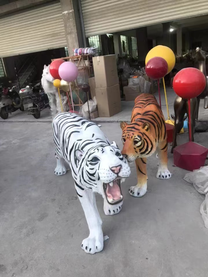 Business Promotion Event Party Decor Animal Props Fiberglass Zebra Sculpture