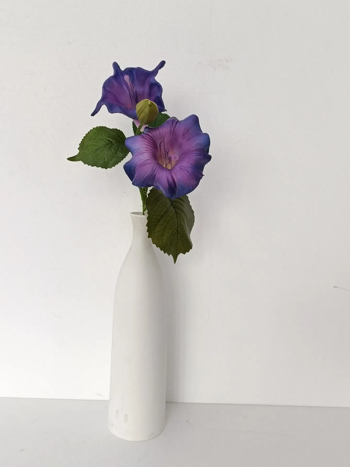 Premium Handmade Artificial Datura Branch for Outdoor Landscape Decoration Party Banquet Decor