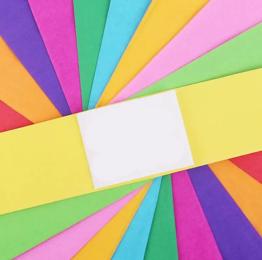 Solid Color Crepe Paper Creative DIY Materials