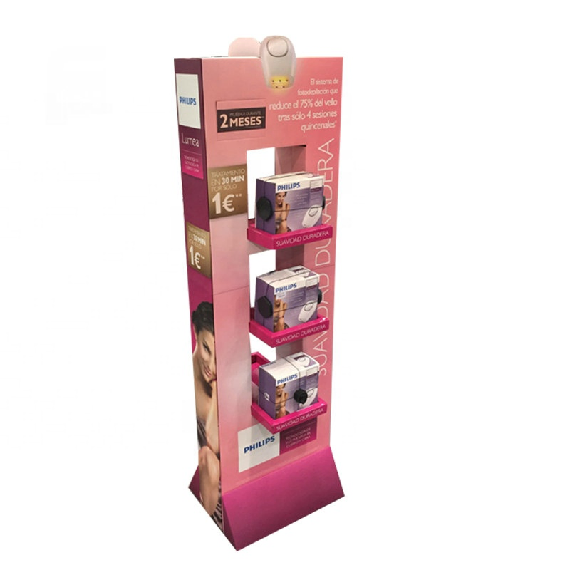 Bdl Custom Retail Store Drink Beverage Floor Food Candy Pop up Rack Product Paper Corrugated Cardboard Display Stand for Supermarket