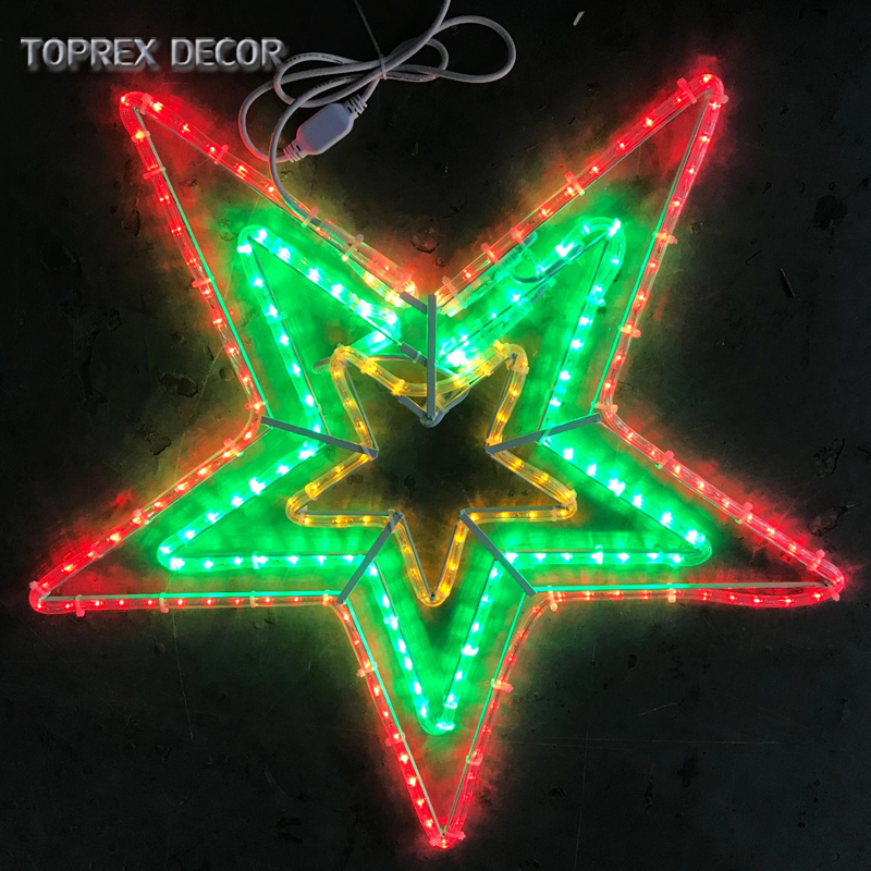 IP65 Christmas LED Ring Light Moon Lights LED Paper Star Lamp