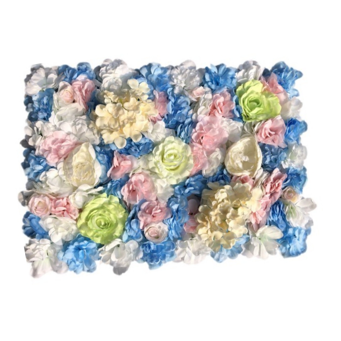 Customize Rose Hot Design Artificial Flower Wall for Wedding Backdrop Decoration