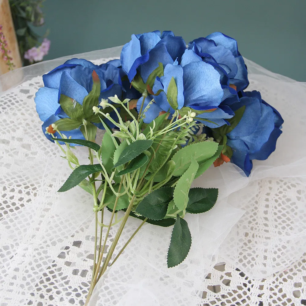 Whosale Single Real Touch Artificial Roses for Wedding Home Garden Decoration