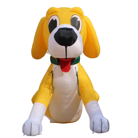 Giant Inflatable Puppy Balloon Sculpture for Festive Events