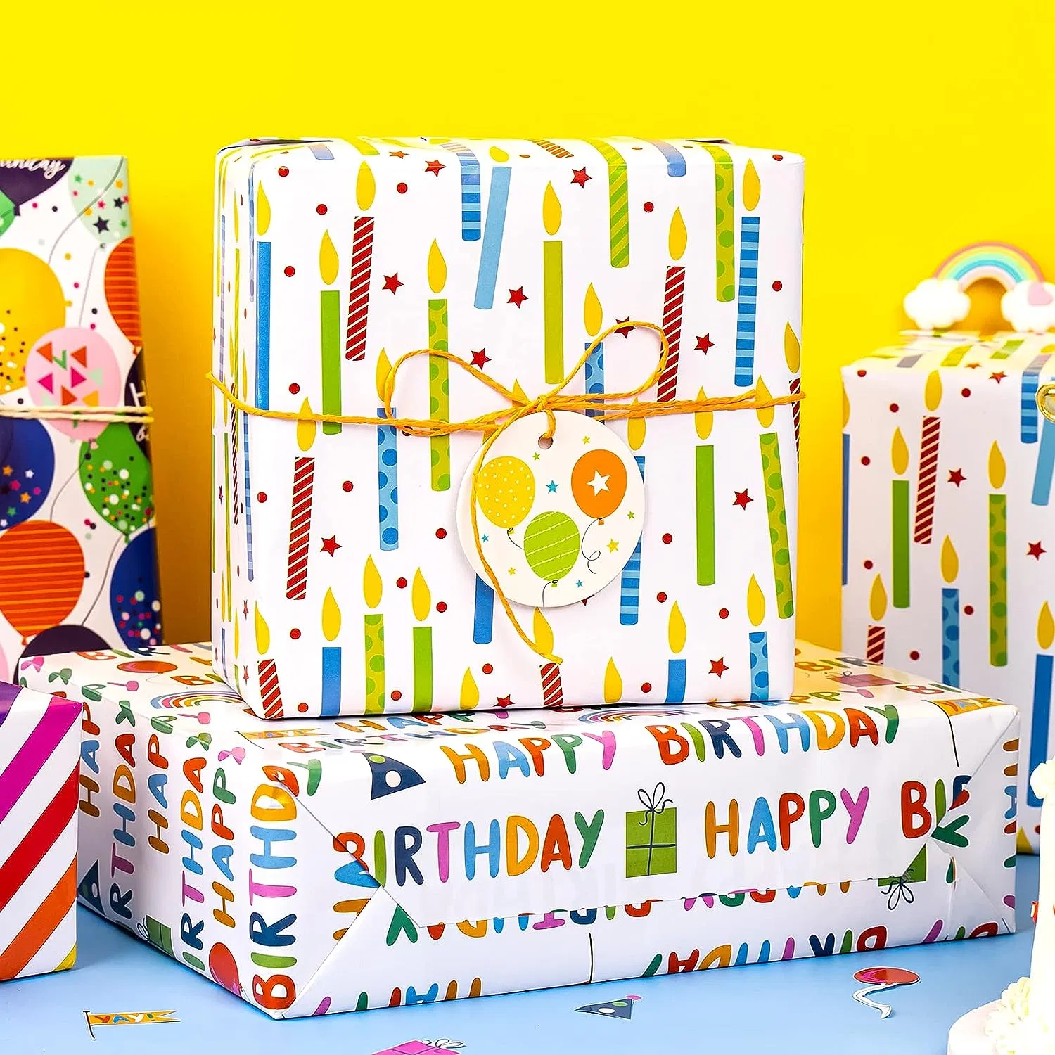 Customized Crepe Paper Tissue Wrapping Paper for Gift Fruit Packaging