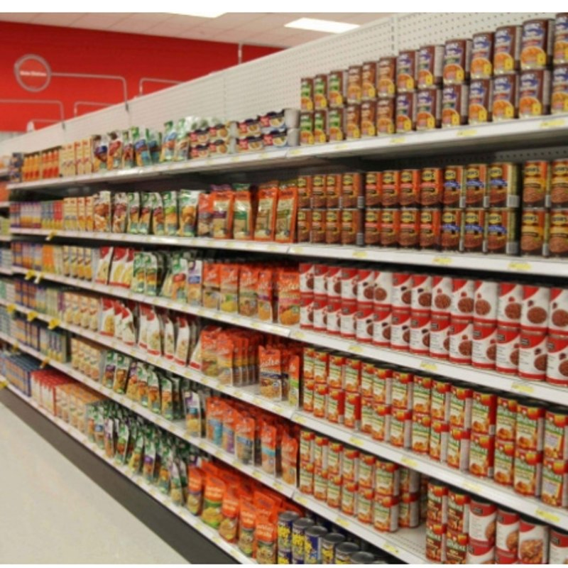 Supermarket Metal Customized Paper Display Racks Cardboard Floor Display Unit